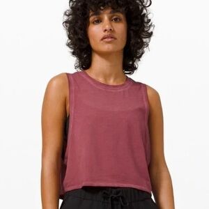 Lululemon Cut Back Crop Tank